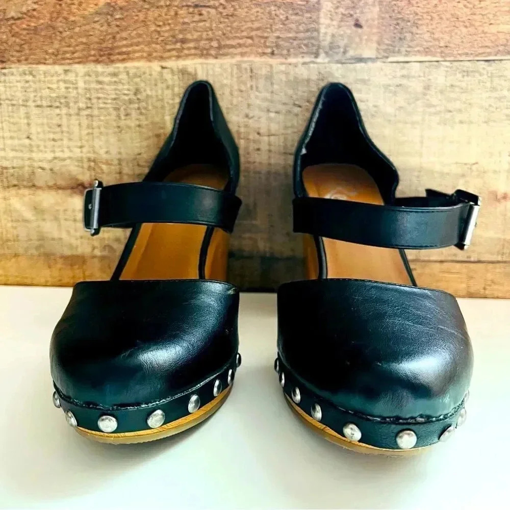 Revel Studded Platform Mule/Clog Block Heeled Sho… - image 3